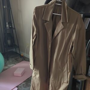 Lululemon Classic Tan Women's Trench Coat Always Effortless Trench